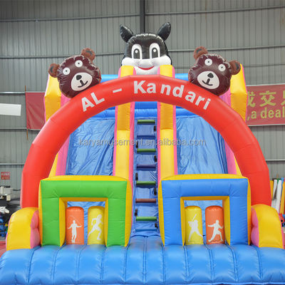 32ft 3 Bears Bouncer Батутный дом с двойной полосой надувными горками и прочным
