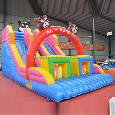 32ft 3 Bears Bouncer Батутный дом с двойной полосой надувными горками и прочным