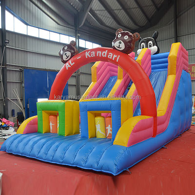 32ft 3 Bears Bouncer Батутный дом с двойной полосой надувными горками и прочным