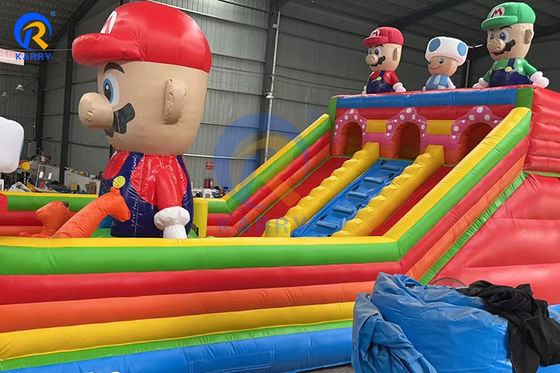Большой Super Mario надувный горка препятствий для детей и взрослых игры включены