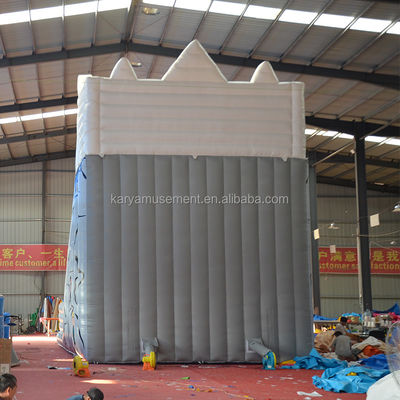 Большая Белая Снежная Гора Двойной Слайд и Слайд Надувный Водный Слайд Для Взрослых