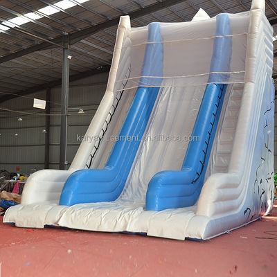 Большая Белая Снежная Гора Двойной Слайд и Слайд Надувный Водный Слайд Для Взрослых