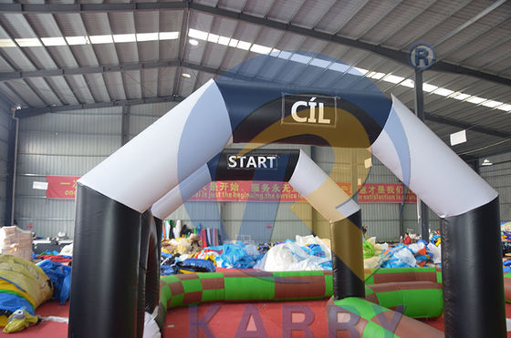 Развлечения Цифровая печать ПВХ надувный бампер Автомобильный трек для внутреннего или наружного развлечения