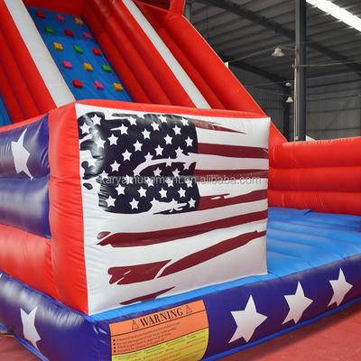 26ft двойной полосы надувный водный горка для детей и взрослых ПВХ платформы материал