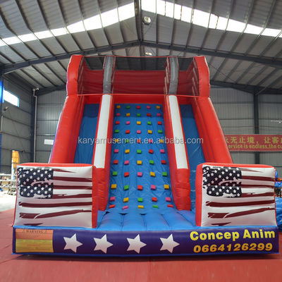 26ft двойной полосы надувный водный горка для детей и взрослых ПВХ платформы материал