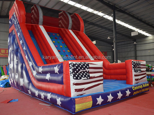 26ft двойной полосы надувный водный горка для детей и взрослых ПВХ платформы материал