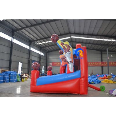 Игровая площадка на открытом воздухе Надувная игра для вечеринок на заказ Баскетбольная стрельба Батут