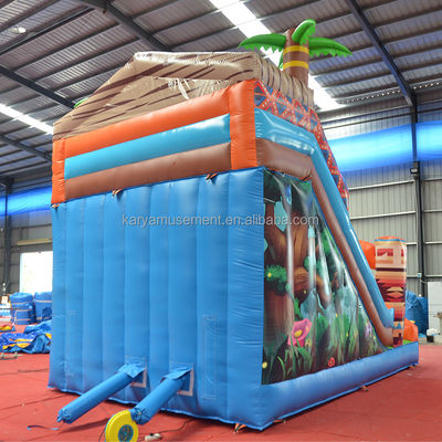 0.55мм ПВХ брезент Первобытный джунгли Слайд с скалолазанием и скалолазкой