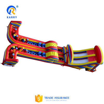Игровая площадка на воздухе надувная гонка с препятствиями для детей и взрослых