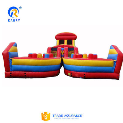 Игровая площадка на воздухе надувная гонка с препятствиями для детей и взрослых