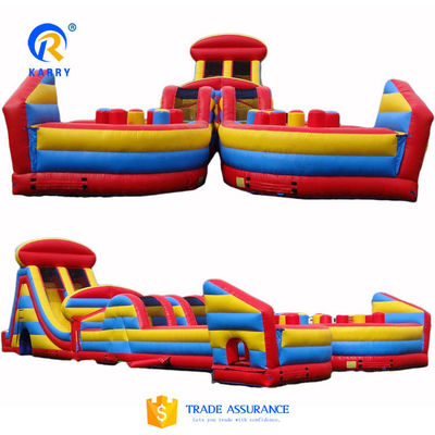 Игровая площадка на воздухе надувная гонка с препятствиями для детей и взрослых