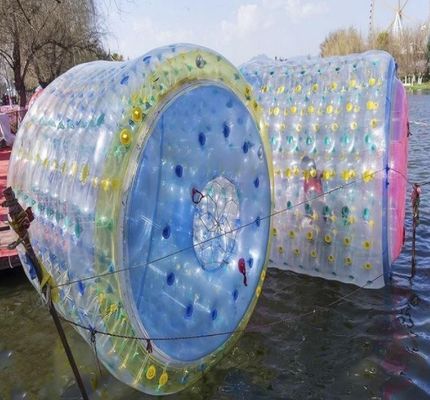 Желтый или индивидуальный цвет герметичный надувный водяной ролик для наружных упражнений