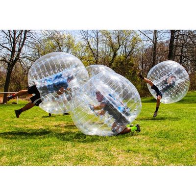 CE 220v или 110v Надувная игрушка PVC/TPU 1,5 м диаметром Прозрачный бампер для детей