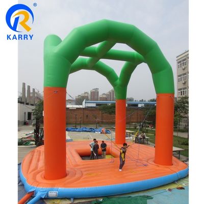 Custom Logo Printed Outdoor Inflatable Bungee Trampoline Jumper для детей и взрослых