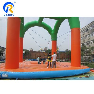 Custom Logo Printed Outdoor Inflatable Bungee Trampoline Jumper для детей и взрослых