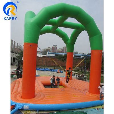 Custom Logo Printed Outdoor Inflatable Bungee Trampoline Jumper для детей и взрослых
