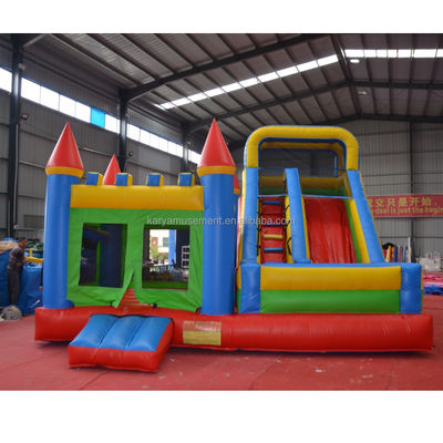 Особенности портативный ПВХ красный N синий надувный замок с бассейном N слайд вышибальщик дом