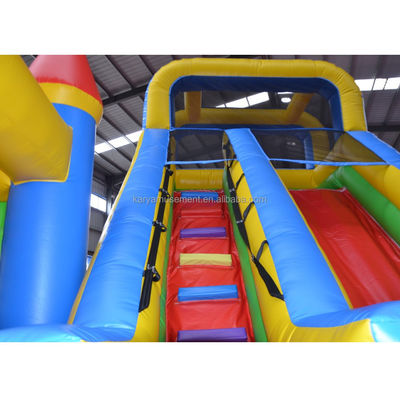 Особенности портативный ПВХ красный N синий надувный замок с бассейном N слайд вышибальщик дом