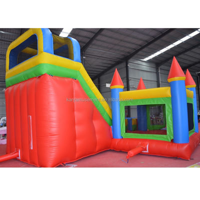 Особенности портативный ПВХ красный N синий надувный замок с бассейном N слайд вышибальщик дом
