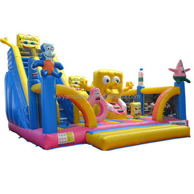 Детский надувной батут с сертификацией CE/EN71/EN14960 и Sponge Bob Castle