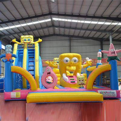 Детский надувной батут с сертификацией CE/EN71/EN14960 и Sponge Bob Castle