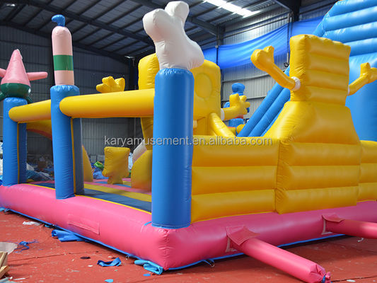 Детский надувной батут с сертификацией CE/EN71/EN14960 и Sponge Bob Castle