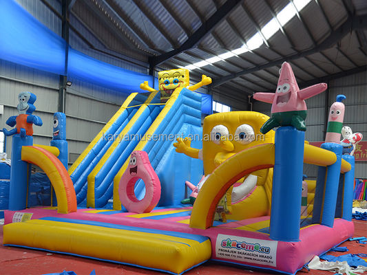 Детский надувной батут с сертификацией CE/EN71/EN14960 и Sponge Bob Castle