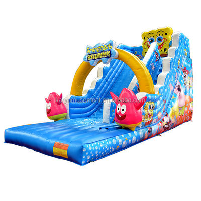 29ft Sponge-Bob Wide Slip n Slide для детей N взрослых Внутренний PVC коммерческий надувный