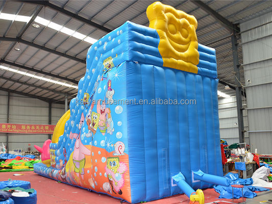 29ft Sponge-Bob Wide Slip n Slide для детей N взрослых Внутренний PVC коммерческий надувный