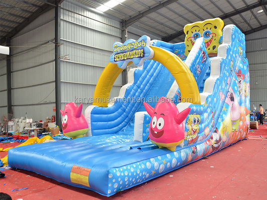 29ft Sponge-Bob Wide Slip n Slide для детей N взрослых Внутренний PVC коммерческий надувный