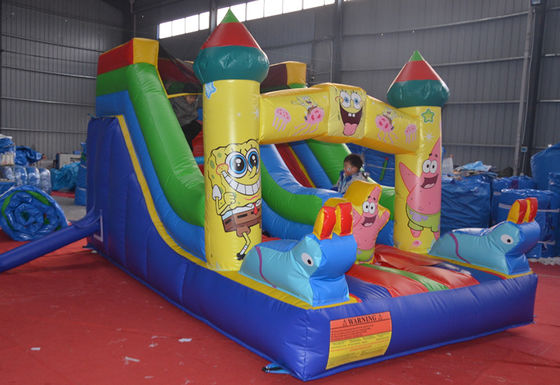 5-10 Пассажиров Custom Small Sponge-Bob Wet and Dry Slide с цифровым дизайном печати