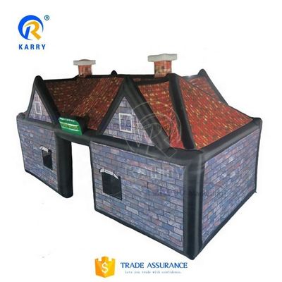 EN14960 Сертифицированная кабинная надувная палатка для детей Камуфляжная палатка для скачкообразного замка