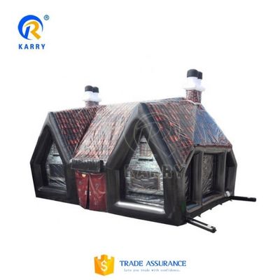EN14960 Сертифицированная кабинная надувная палатка для детей Камуфляжная палатка для скачкообразного замка