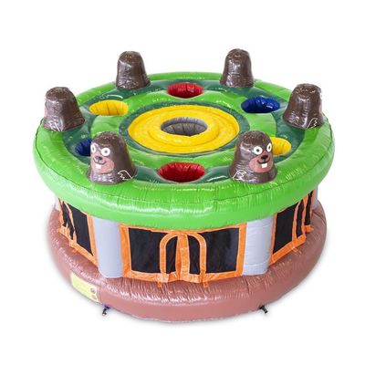 Сертификат CE коммерческий надувный Whack a Mole Game 4,5 м для интерактивных спортивных игр