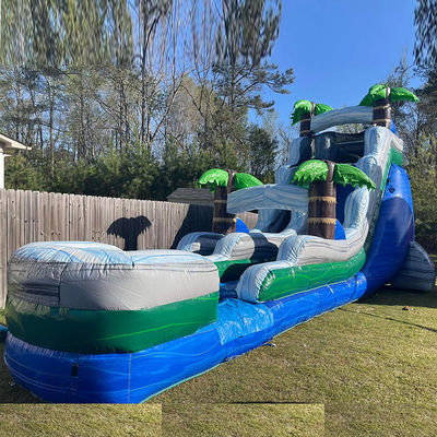 Взрослый размер надувные прыжки ПВХ надувные воздушные прыжки Слайды комбо с бассейном