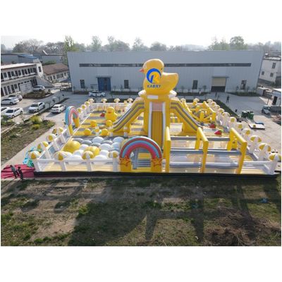 PVC Tarpaulin Custom Самый большой в мире надувный тематический парк для детей унисекса