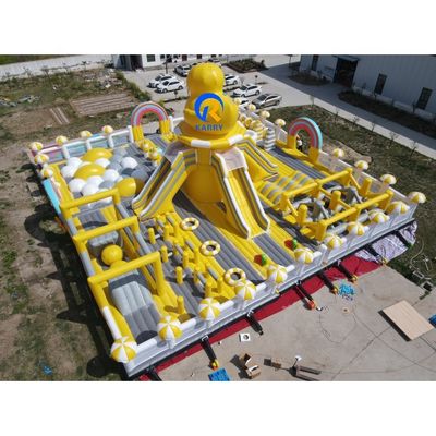 PVC Tarpaulin Custom Самый большой в мире надувный тематический парк для детей унисекса