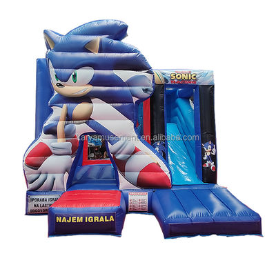 Уникальные особенности настройки Sonic Bounce House надувный комбо-слайд для вечеринки