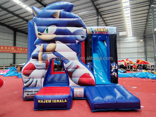 Уникальные особенности настройки Sonic Bounce House надувный комбо-слайд для вечеринки