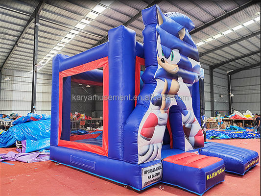 Уникальные особенности настройки Sonic Bounce House надувный комбо-слайд для вечеринки
