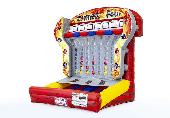 Красочная надувная игра Connect 4 в ряду для коммерческих задач