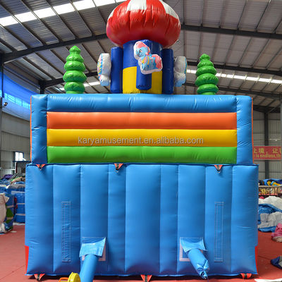 14 лет назад Юнисекс Новейший цирк из ПВХ Надувный цирк Замок со Слипом N Слайд Веселая городская вечеринка