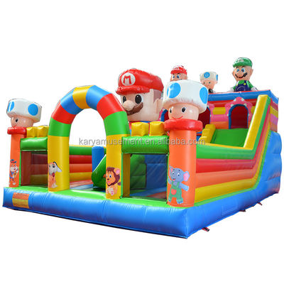 Возрастная диапазона 14 лет и старше Портативный ПВХ надувный Mario Fun City Игровая площадка для детей