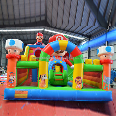 Возрастная диапазона 14 лет и старше Портативный ПВХ надувный Mario Fun City Игровая площадка для детей