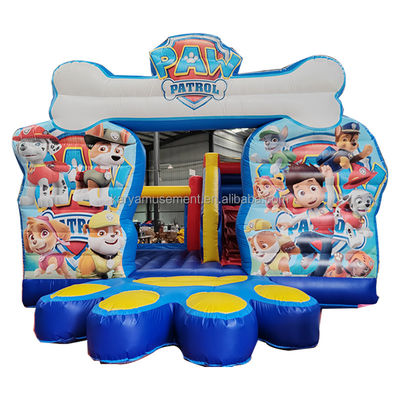 Unisex Paw Patrol Надувный замок с внутренним слайдом коммерческий настраиваемый дизайн