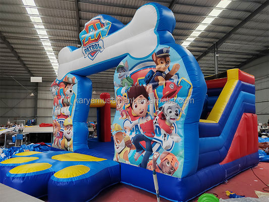 Unisex Paw Patrol Надувный замок с внутренним слайдом коммерческий настраиваемый дизайн