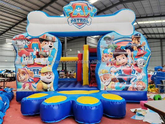 Unisex Paw Patrol Надувный замок с внутренним слайдом коммерческий настраиваемый дизайн