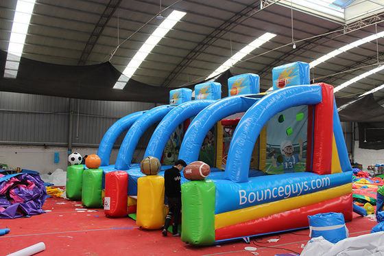 Функции портативные дети 4 в 1 карнавал надувная спортивная игра надувная баскетбольная стрельба игра