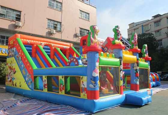 Коммерческая надувная сухая горка с настраиваемым логотипом Карнавал Цирк Клоун Прыжок горка