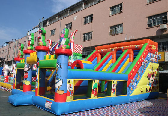 Коммерческая надувная сухая горка с настраиваемым логотипом Карнавал Цирк Клоун Прыжок горка